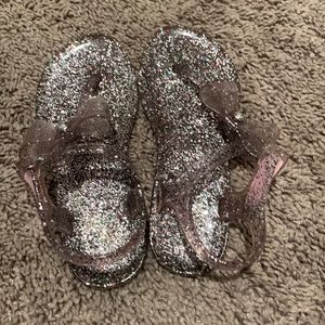 Sparkly flip flops
